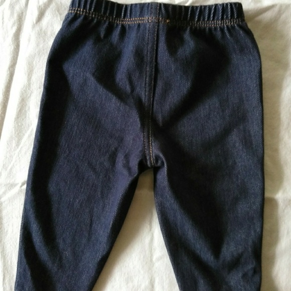 3M Carter Baby Girl Ruffled Onesie & Denim Set - Picture 7 of 7